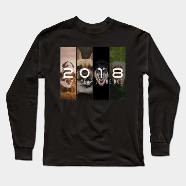 2018 Year Of The Dog Long Sleeve T-Shirt by soaktrendingworld